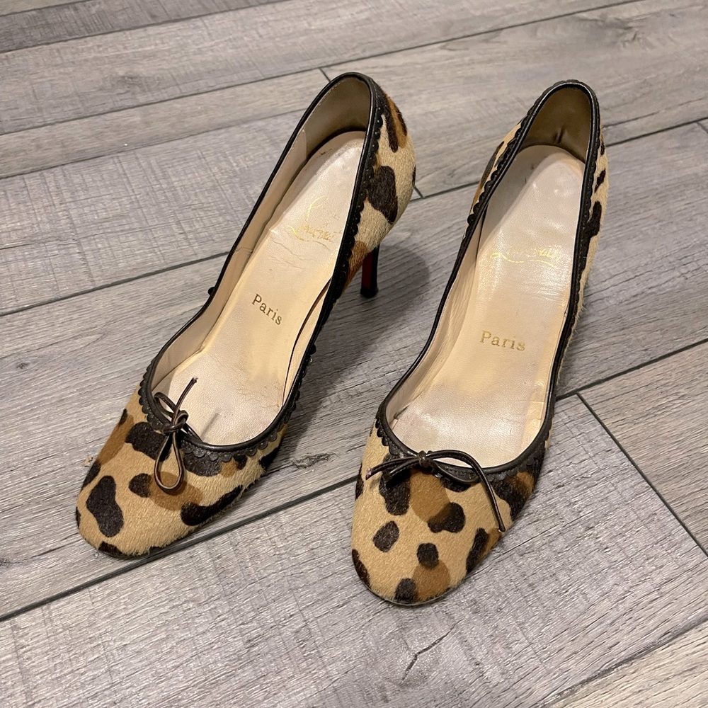 Christian Louboutin Leopard Print Women's heels size 37